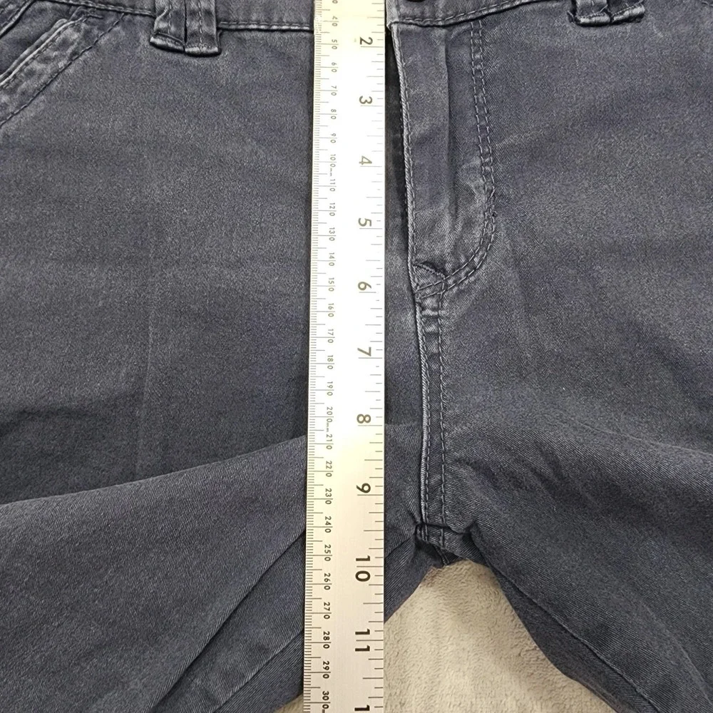 Supplies Shorts Womens 10 Blue Bermuda Twill Stretch Flat Front Casual Summer‎